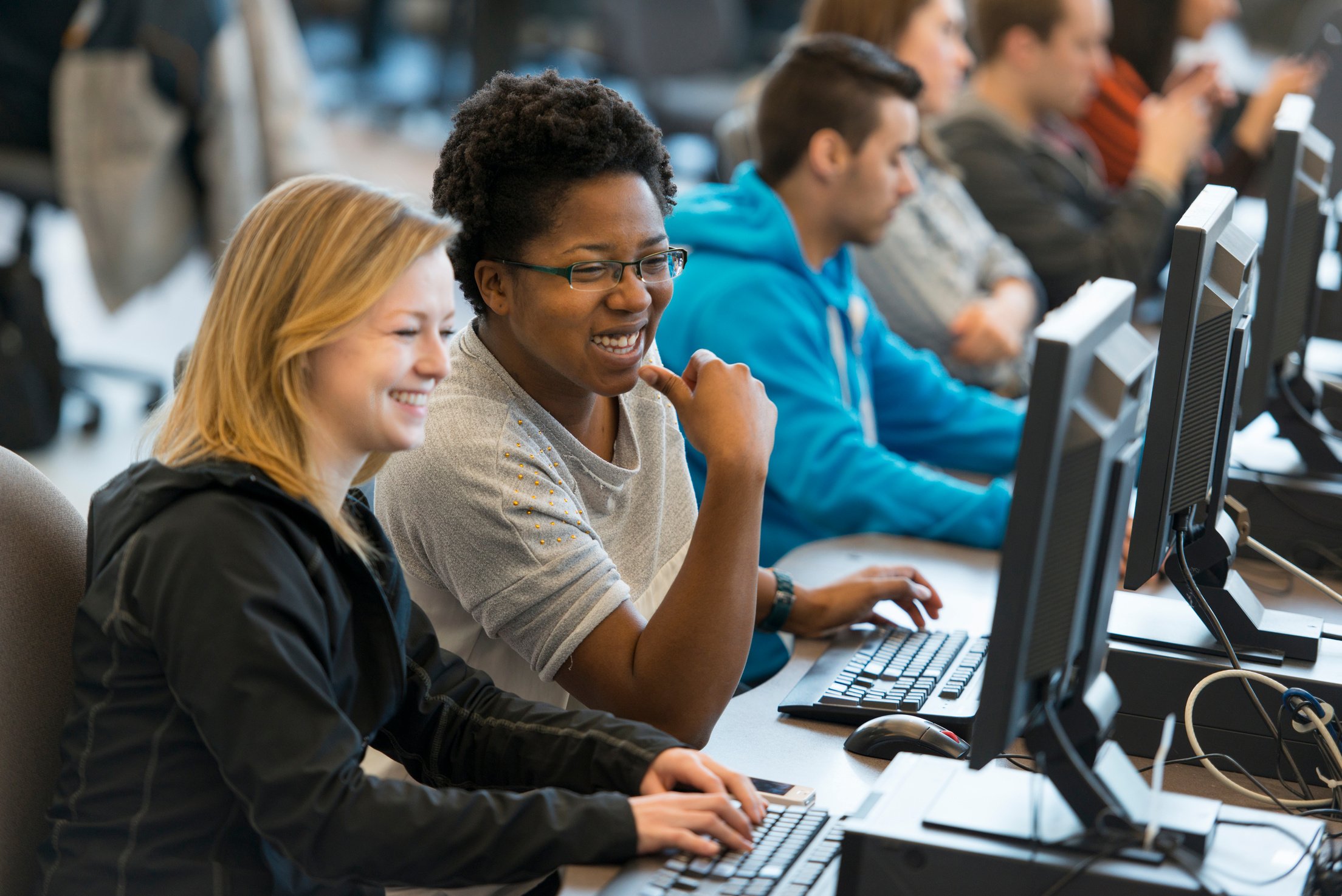 Students on Computers